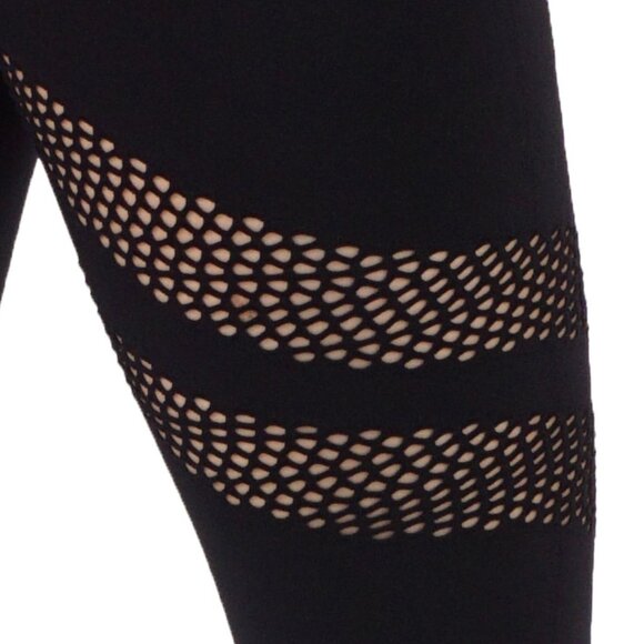 Cutout mesh active wear Capri leggings c25 - Picture 5 of 5